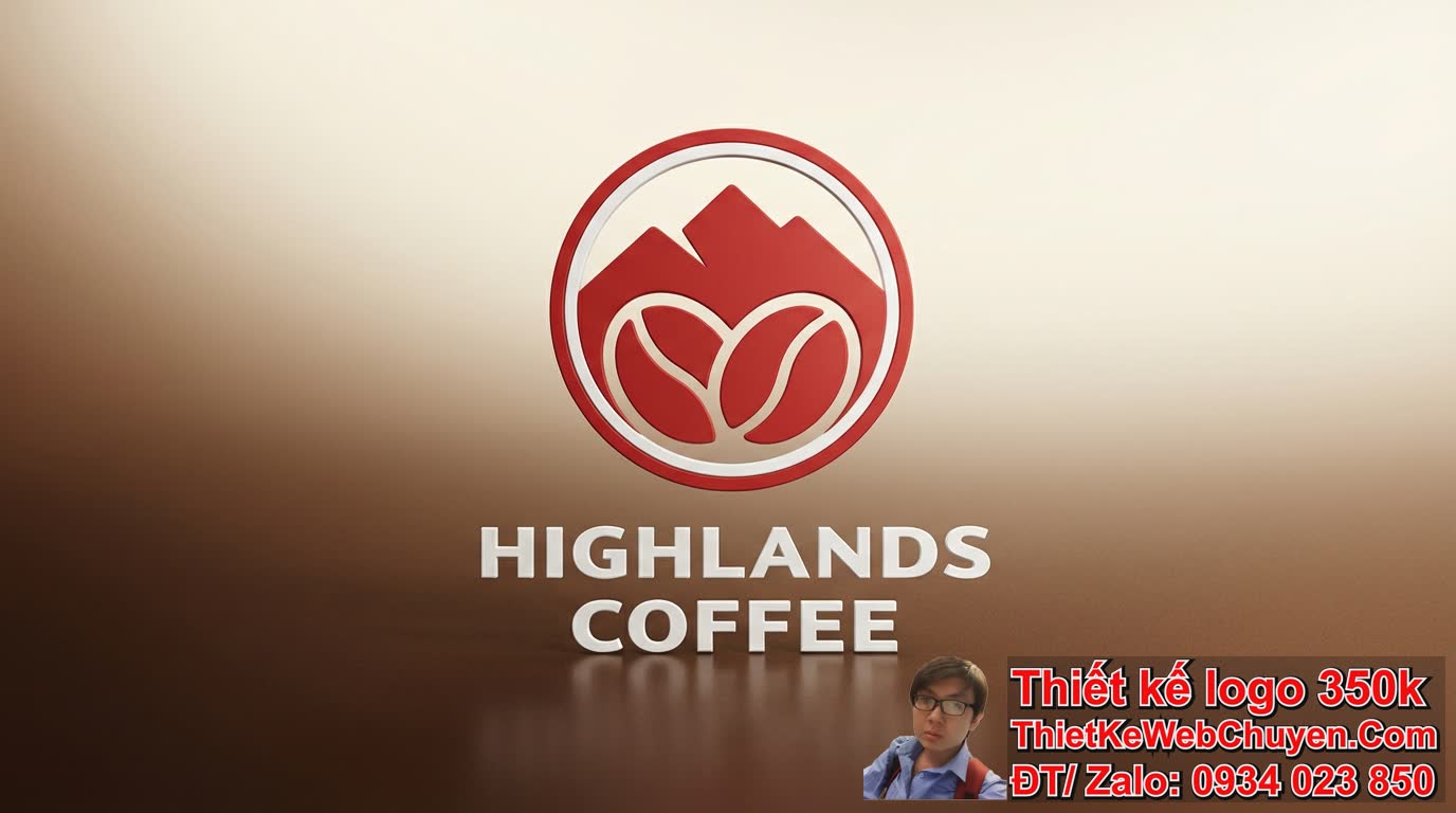 Những yếu tố chính cấu thành nên logo Highlands bao gồm những gì?